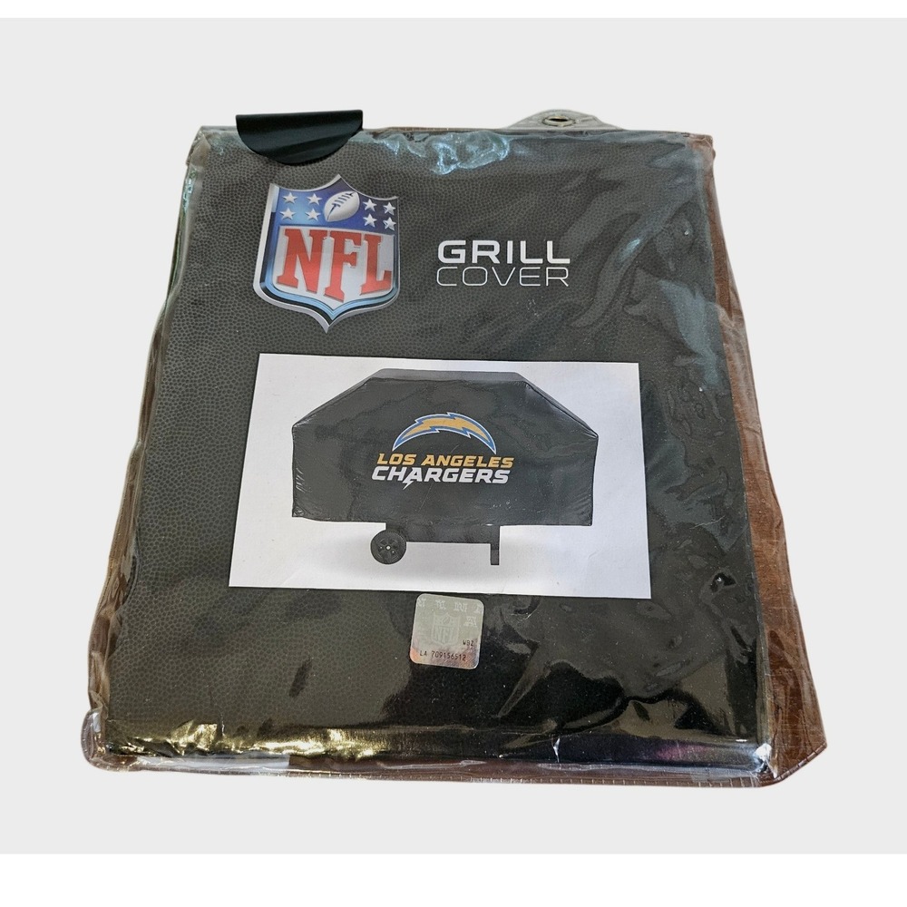 Rico Industries NFL Grill Cover Los Angeles Chargers 68 Inch Black Vinyl CS3406